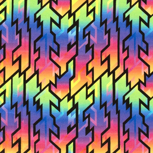 Sweat Digitaldruck Abstrakt schwarz/multicolor