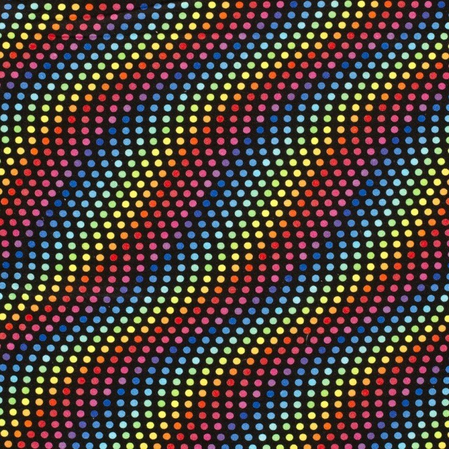 Sweat digitaldruck abstrakte punkte schwarz/multicolor