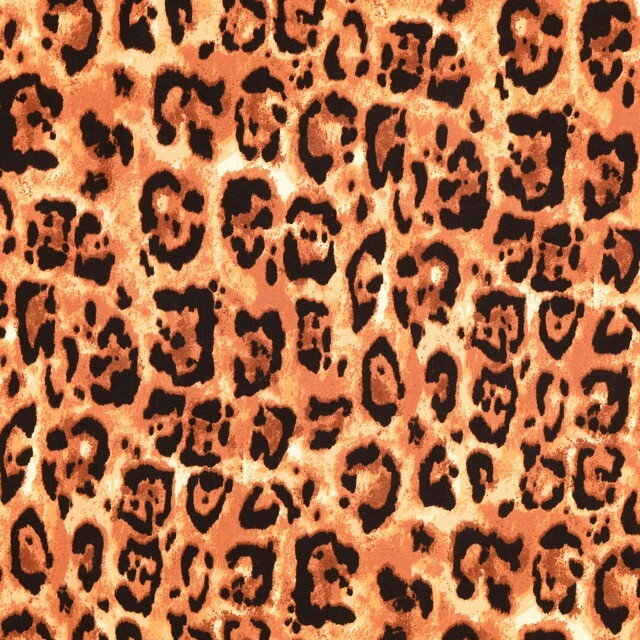 Viskose popeline tierfelle schwarz