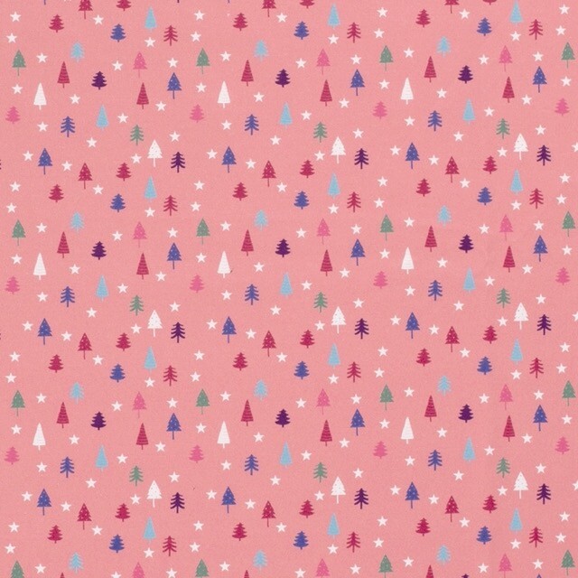 Baumwolle christmas bäume rosa