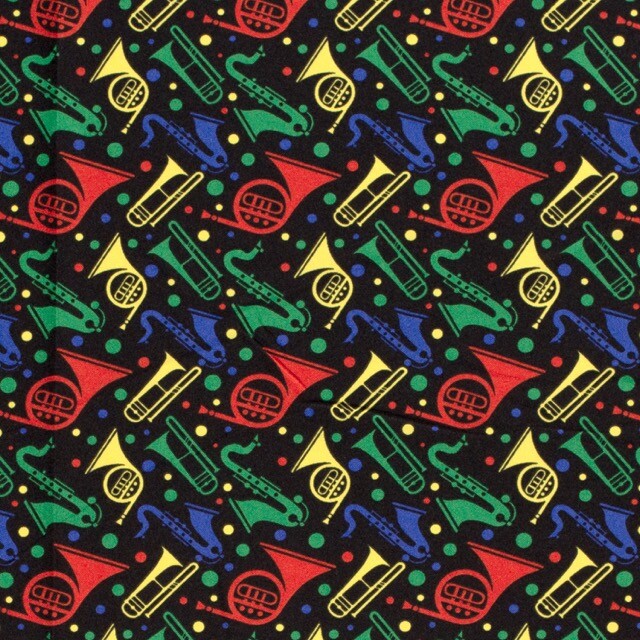 Burlington polyester musikinstrumente schwarz