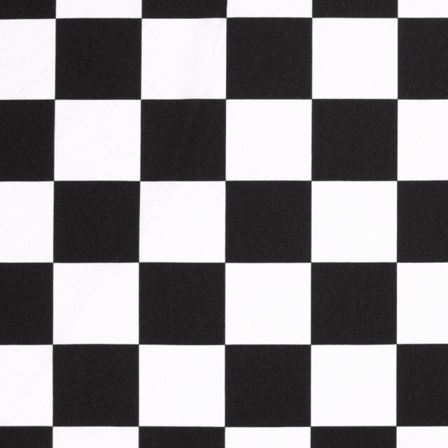 Kostümstoff kariert schwarz/weiß