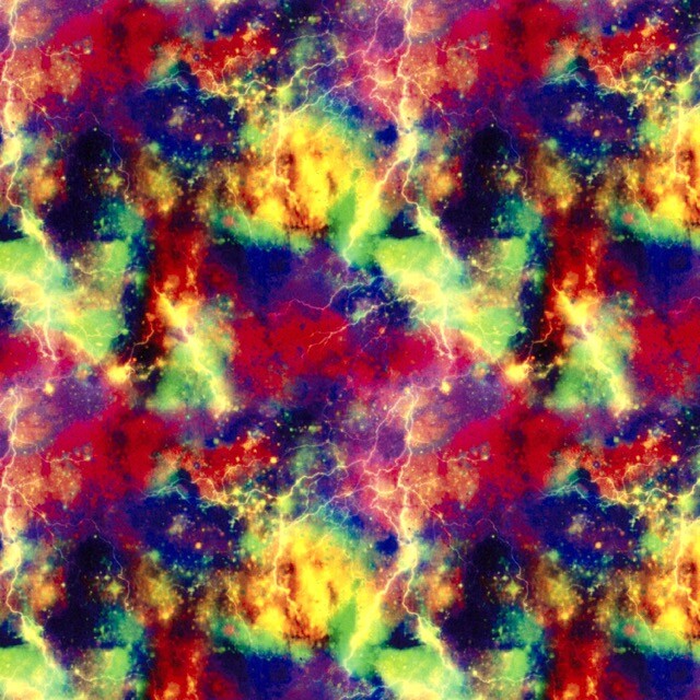 Polyester jersey abstrakt multicolor