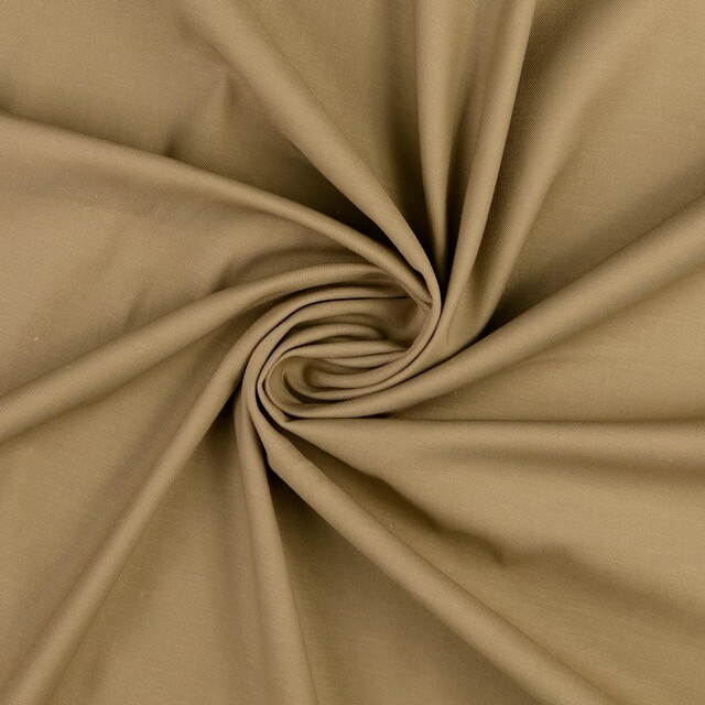 Baumwolle satin stretch uni beige