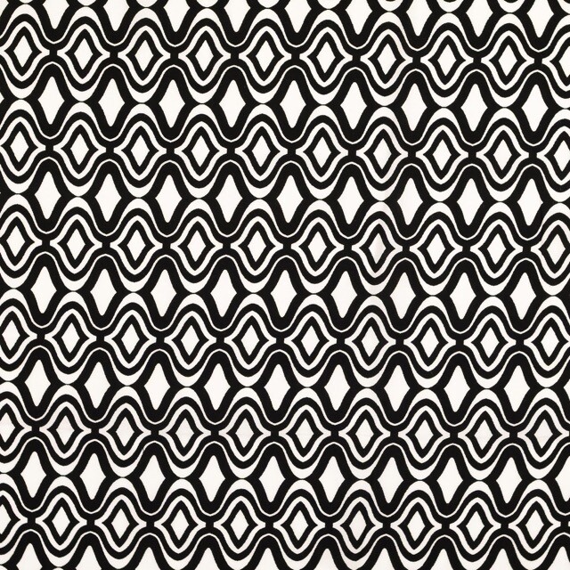 Viskose popeline abstrakt schwarz