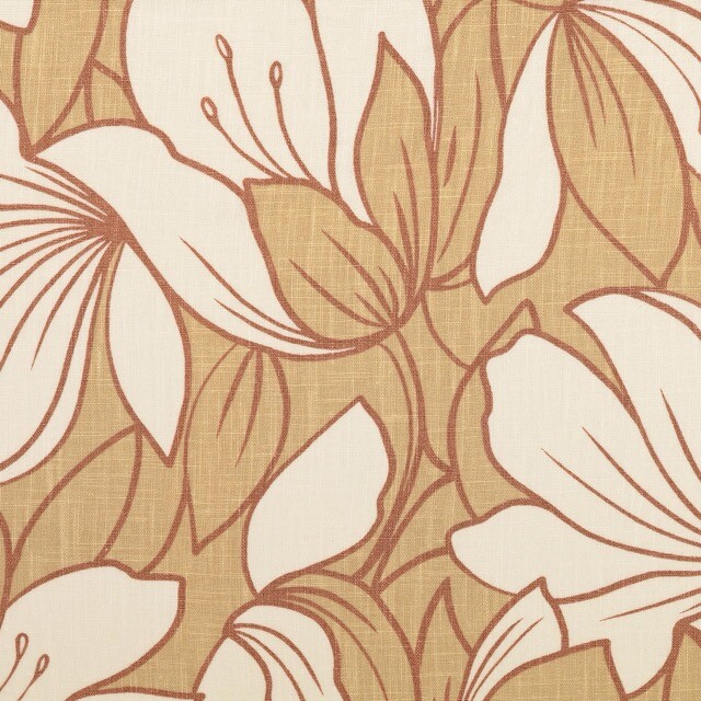 Leinen gewaschen Blätter beige
