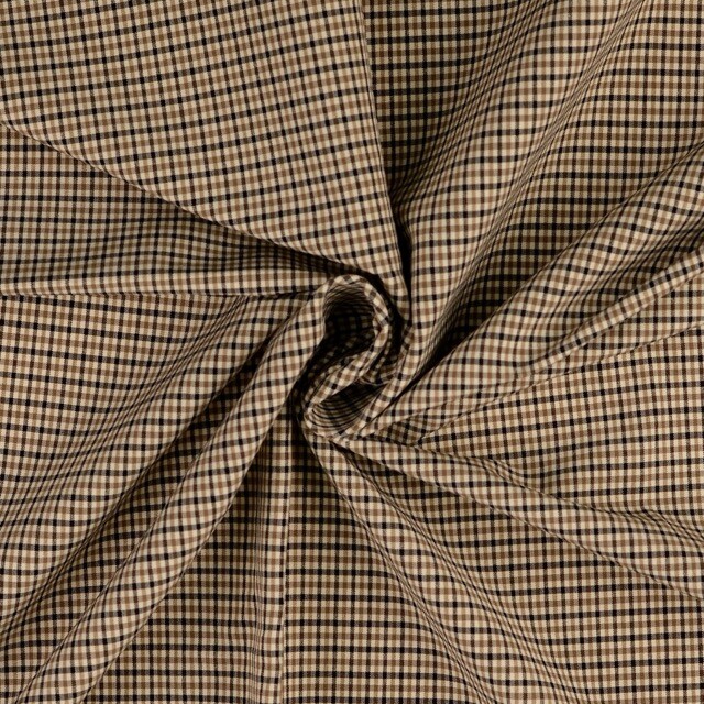 Bengalin stoff karo beige