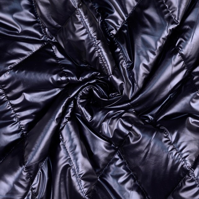 Stepper wattiert metallic marine