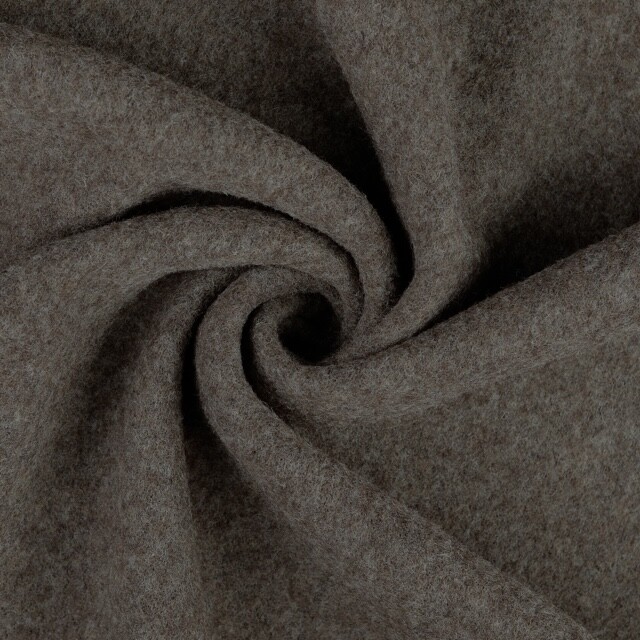 Wollfleece Uni braun
