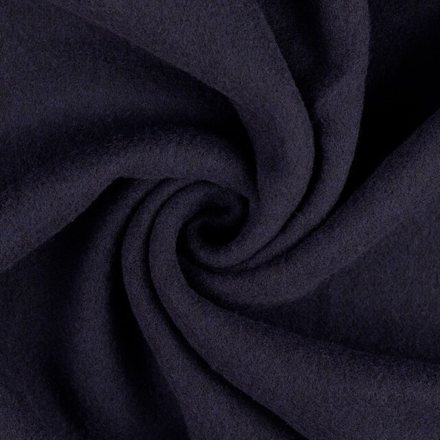 Wollfleece Uni marine