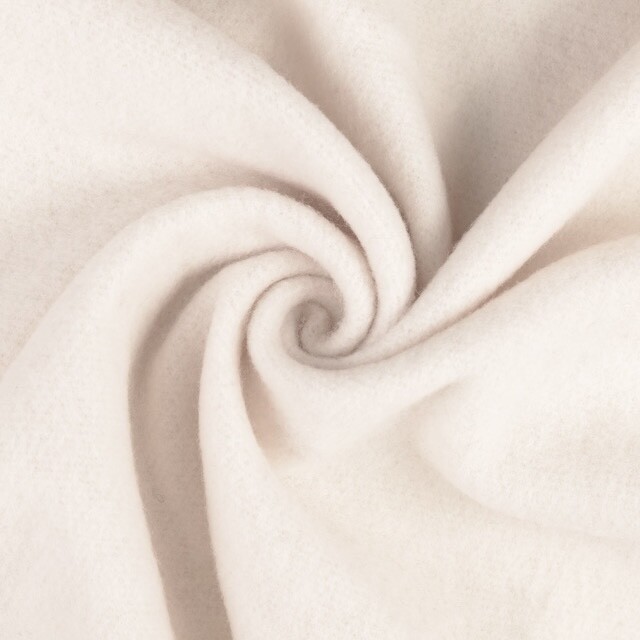 Wollfleece Uni offwhite