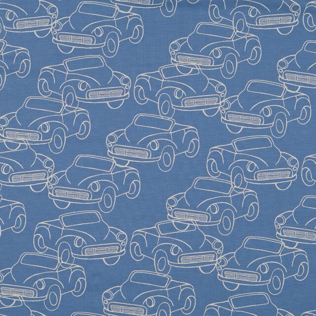 Sweat/french terry angeraut fahrzeuge jeansblau