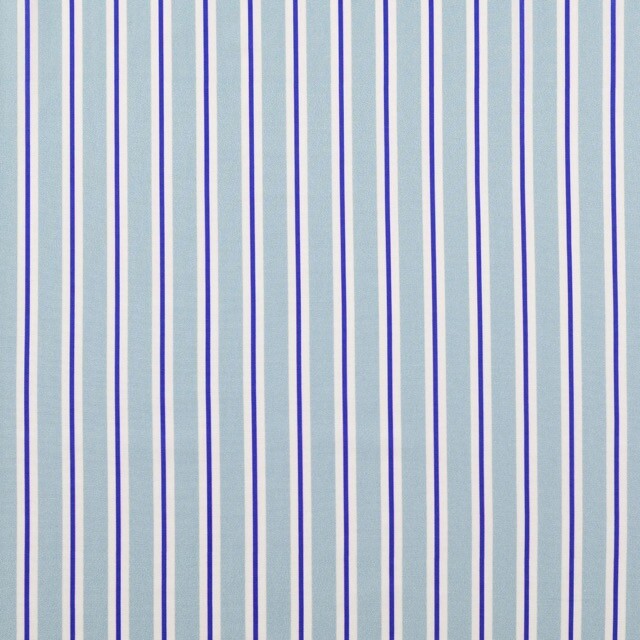 Baumwolle Popeline Digitaldruck gestreift blau