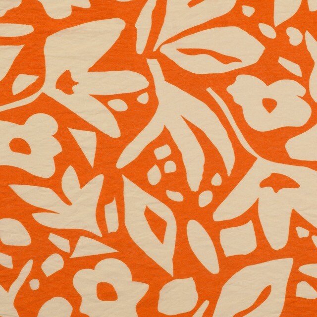 Viskose nylon blumen orange