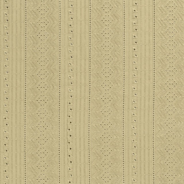 Baumwoll Voile bestickt Abstrakt olivgrün