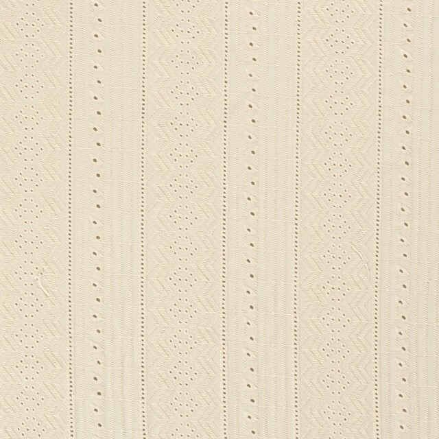 Baumwoll Voile bestickt Abstrakt beige