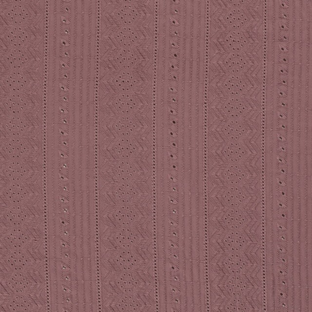 Baumwoll Voile bestickt Abstrakt lila