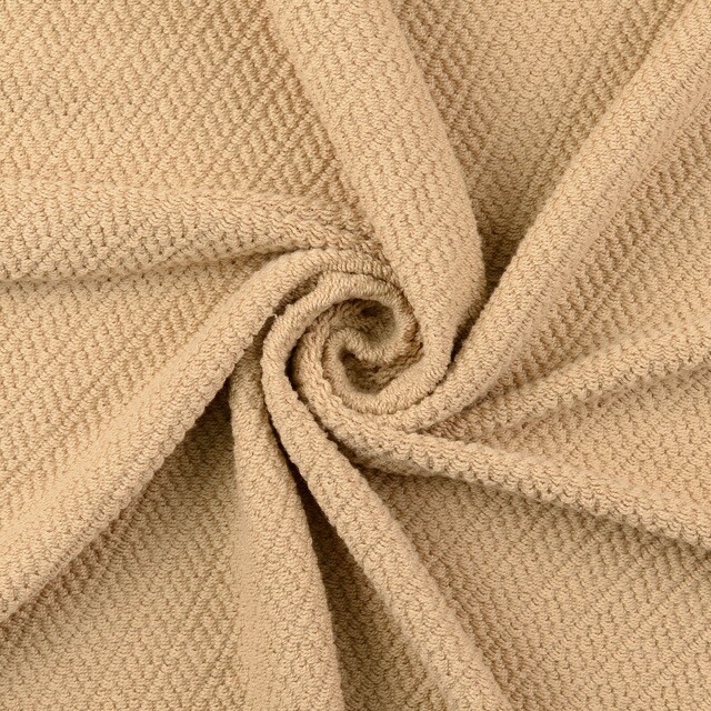 Frottee Jersey gestrickt sand
