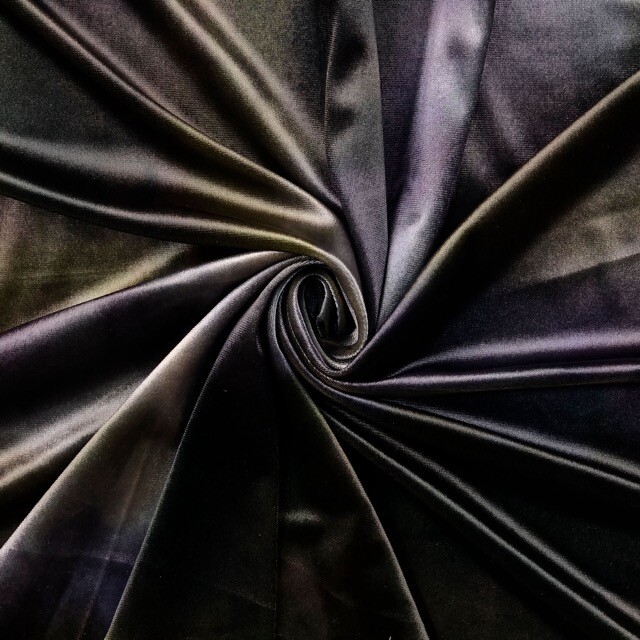 Samt stoff digitaldruck batik lila multicolor