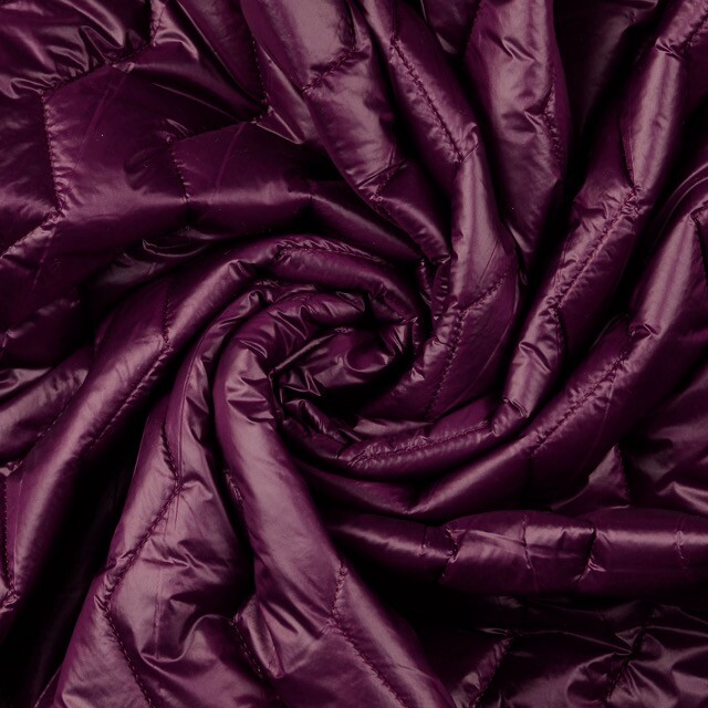 Stepper wattiert zickzack bordeaux