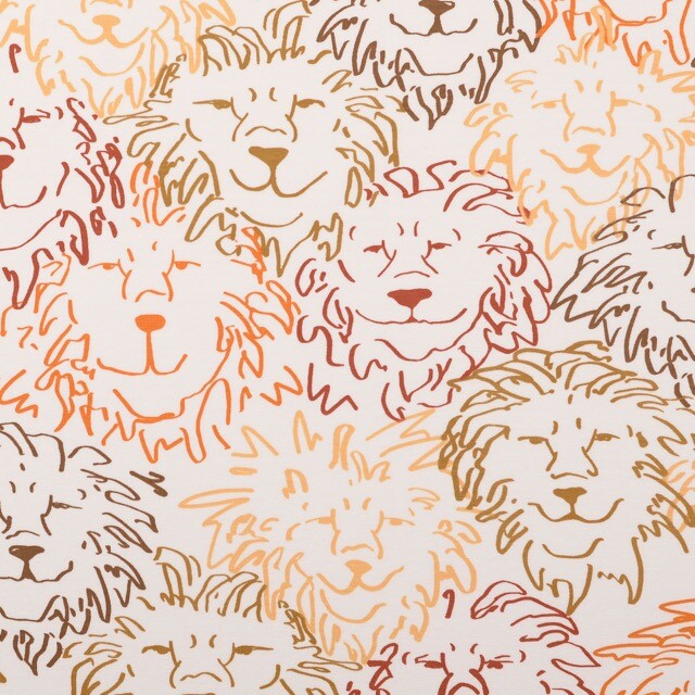 Baumwolljersey löwen braun