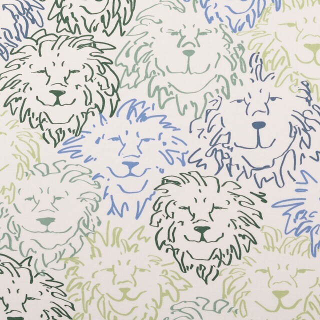 Baumwolljersey löwen grün