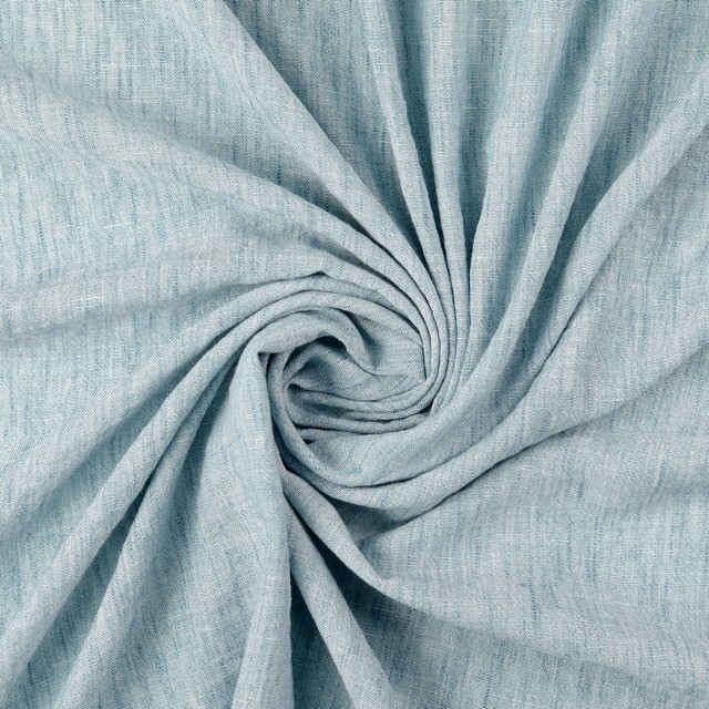 Leinen look stoff uni petrol