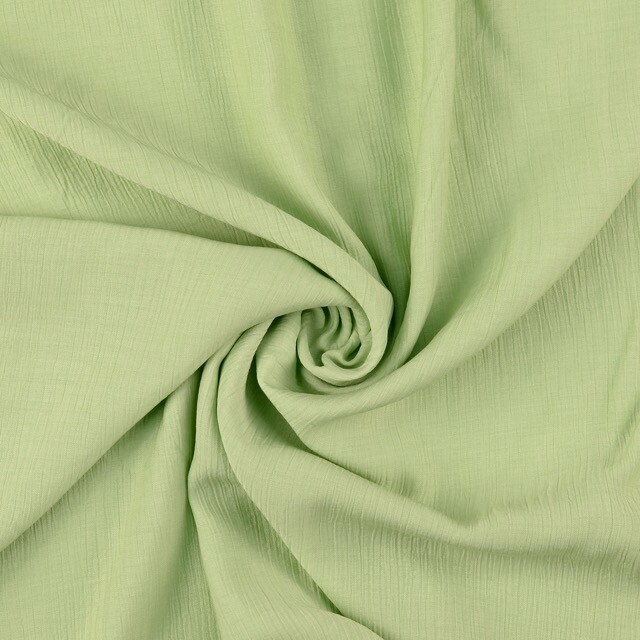Viskose popeline crushed uni altgrün