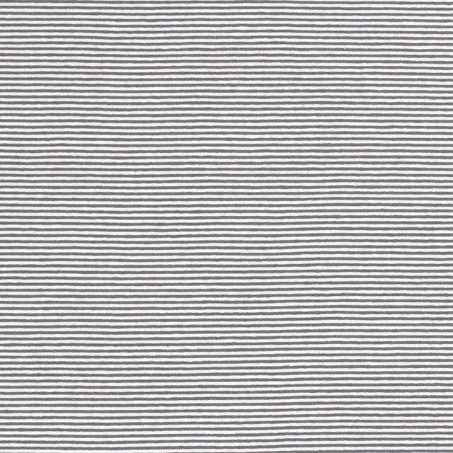 Baumwolljersey gestreift 2mm dunkelgrau