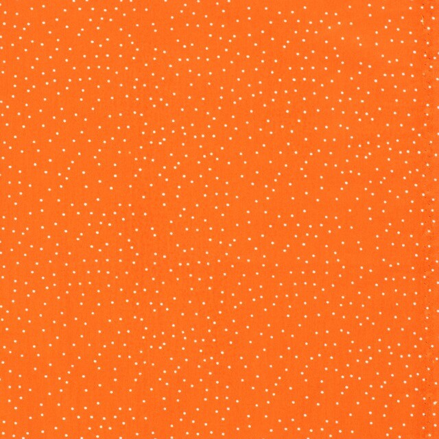 Baumwolle Popeline Bedruckt Punkte orange