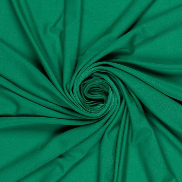 Schwimmanzug Jersey Uni dunkelgrün