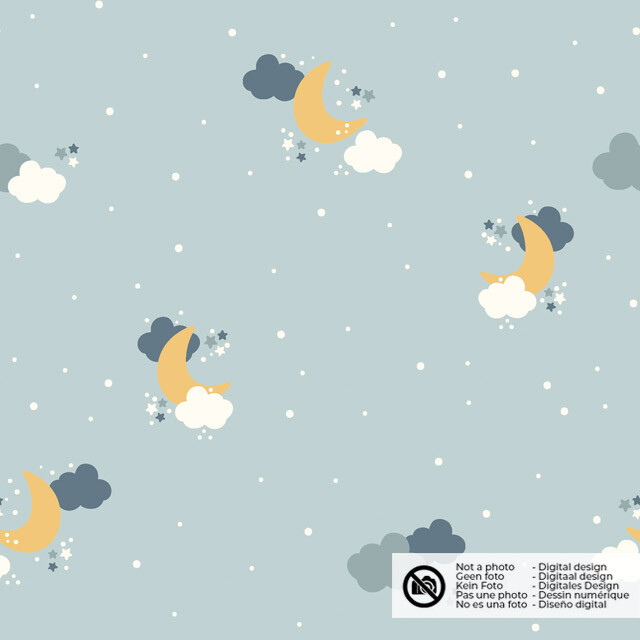 Baumwolle popeline monde hellblau