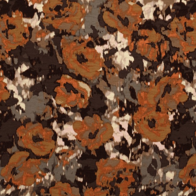 Viskose nylon krepp abstrakt taupe grau