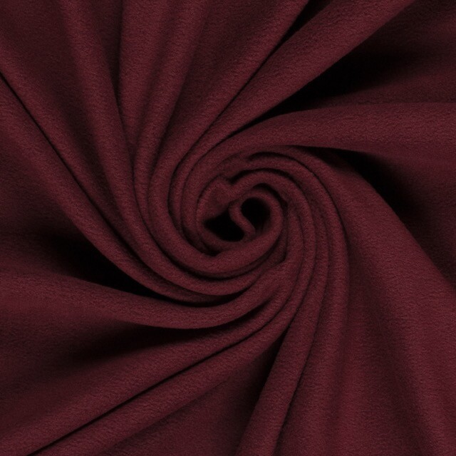 Microfleece dunkelrot