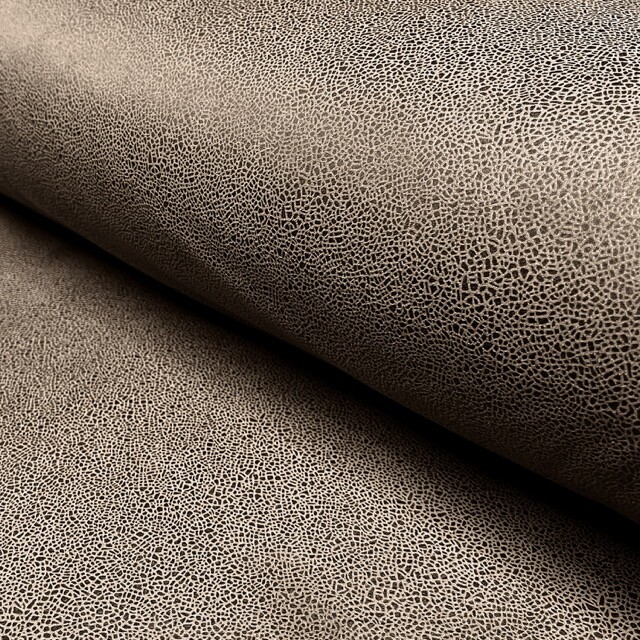 Wildlederimitat Foliendruck taupe grau