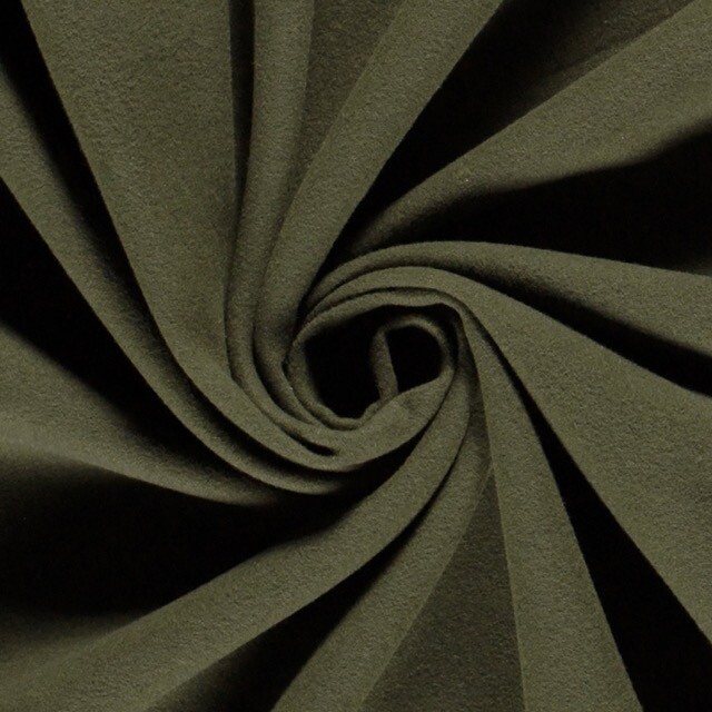 Mantelflausch Wool Touch khaki grün