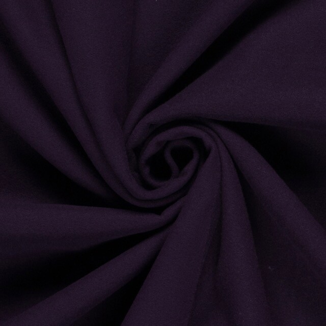 Mantelflausch Wool Touch aubergine