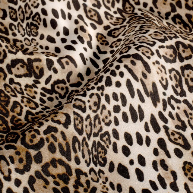 Softshell digitaldruck leopard beige