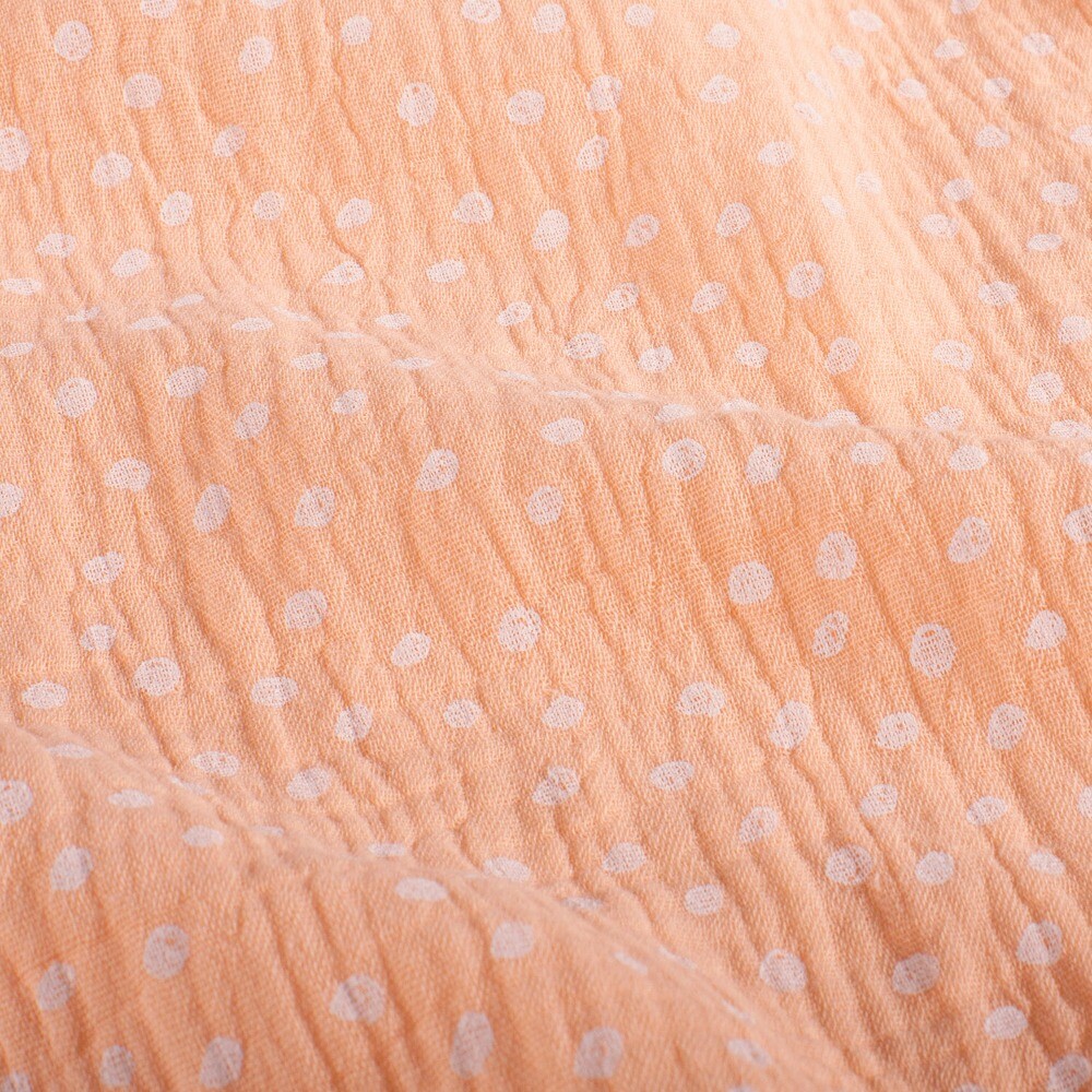 Baumwoll musselin punkte rosa