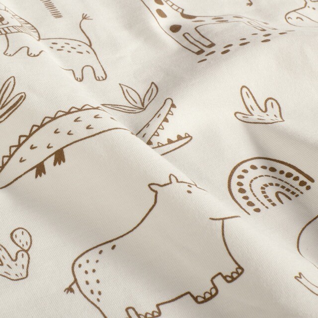 Baumwolljersey bio naturel safari offwhite