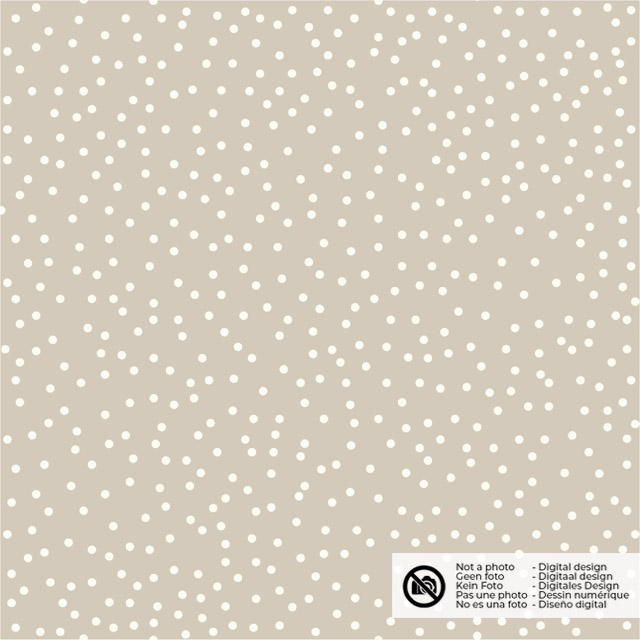Baumwolle Popeline Punkte beige