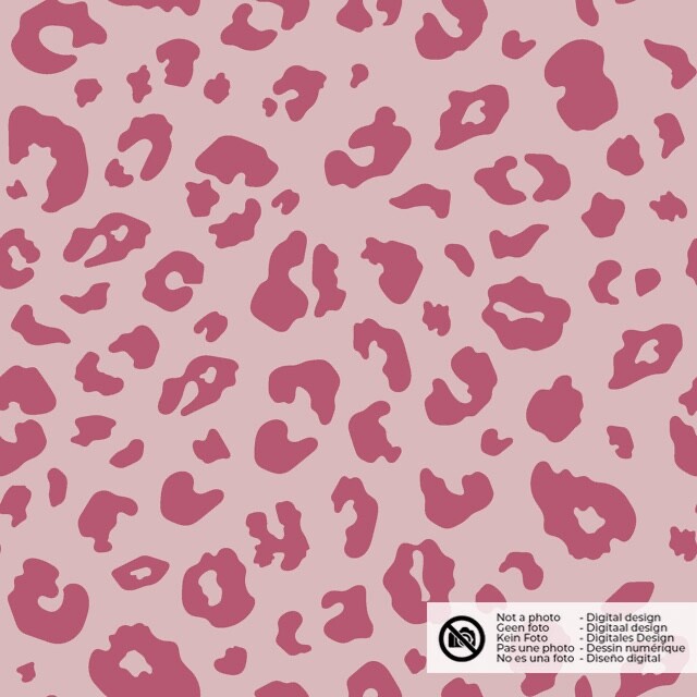 Flanell bedruckt leopard rosa