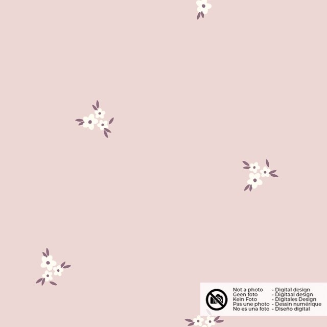 Flanell bedruckt blumen hellrosa