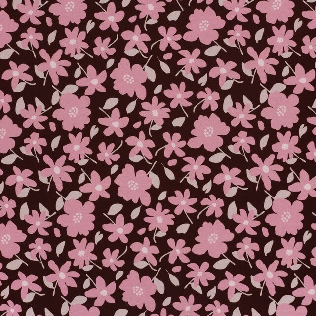 Sweat/french terry digitaldruck blumen lila