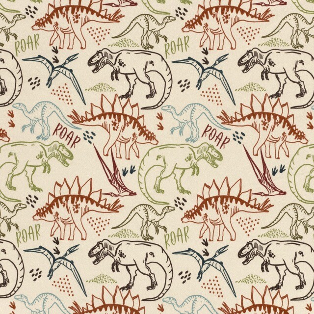 Sweat digitaldruck dinos beige
