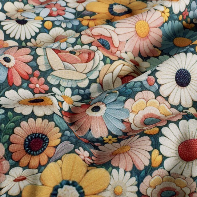 Softshell digitaldruck blumen hellrosa