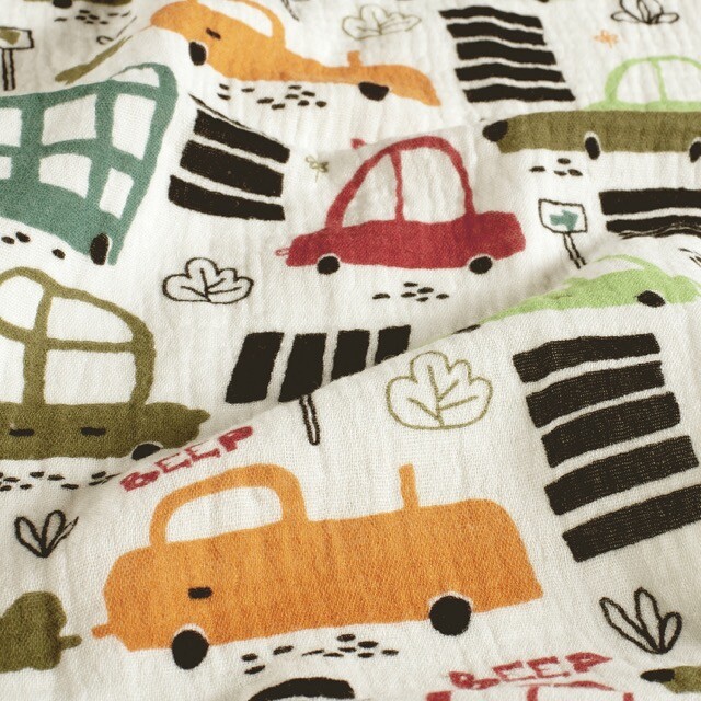 Baumwoll musselin fahrzeuge offwhite