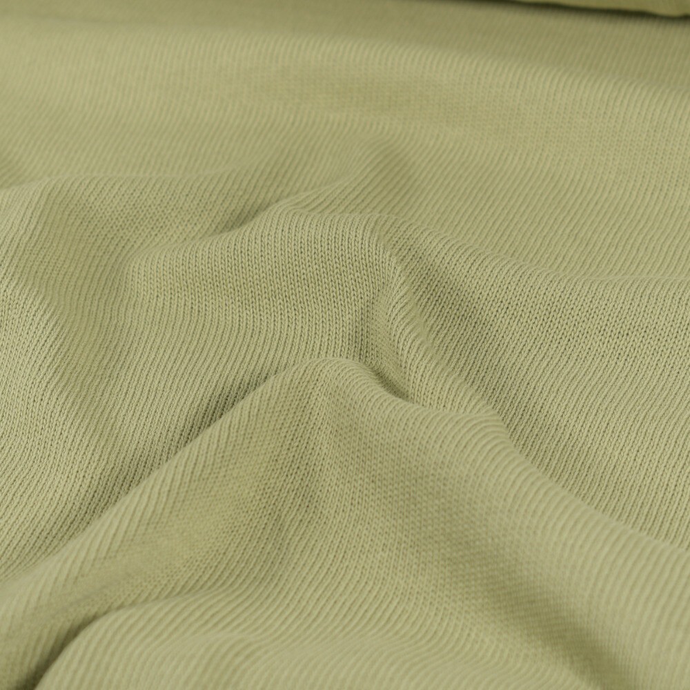 Strickstoff Uni khaki grün