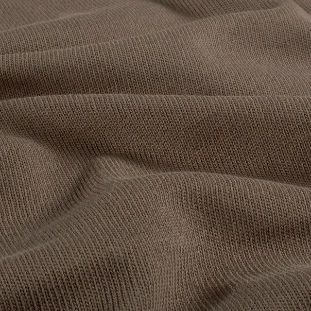 Strickstoff uni taupe braun