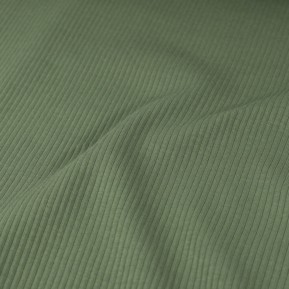 Ripp Jersey Uni tannengrün
